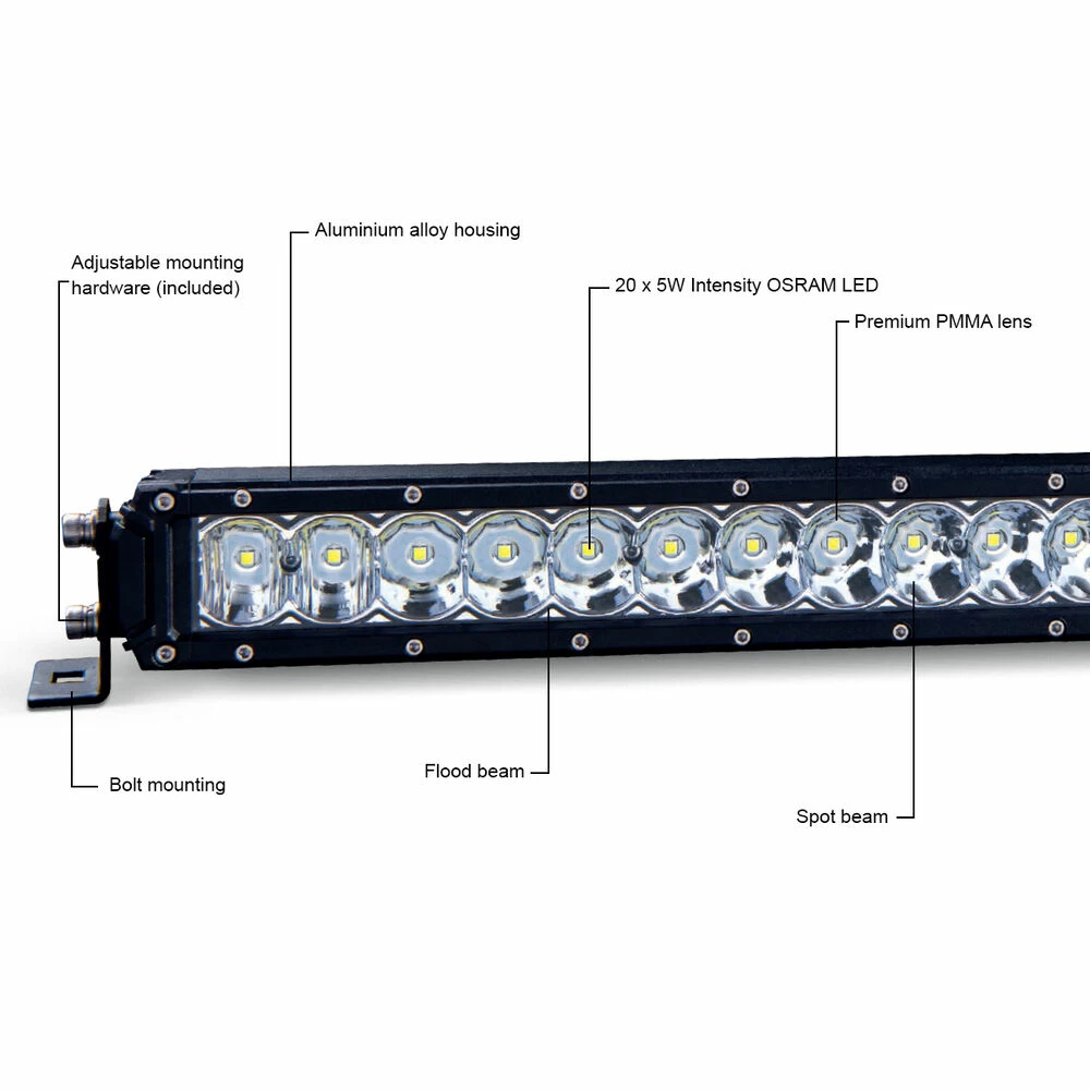 Coupon 💯 Ridge Ryder 21" LED Driving Light Bar 84W With Harness 🔥 - Image 2