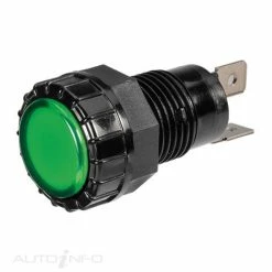 Discount 🧨 Narva Chrome Pilot Lamp - Green, 24V 💯