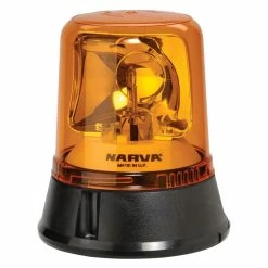 Cheap 😀 Narva Optimax Rotating Beacon - Flange Base - Amber, 12/24V ⌛