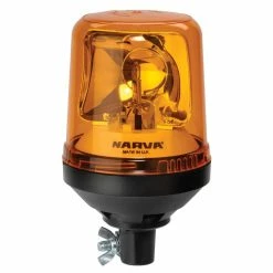Brand new 🛒 Narva Optimax Rotating Beacon - Pipe Mount Base - Amber, 12/24V 🔔