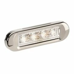 Coupon 🔥 Narva Model 8 LED Front End Outline Marker Stainless Steel Cover - White 👏