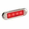Deals 👏 Narva Model 8 LED Rear End Outline Marker With Stainless Steel Cover - Red 👏