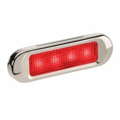 Deals 👏 Narva Model 8 LED Rear End Outline Marker With Stainless Steel Cover - Red 👏