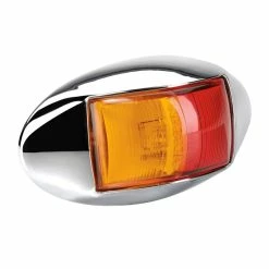 New ✔️ Narva Model 14 LED Side Marker Chrome Base - Red/Amber 🥰